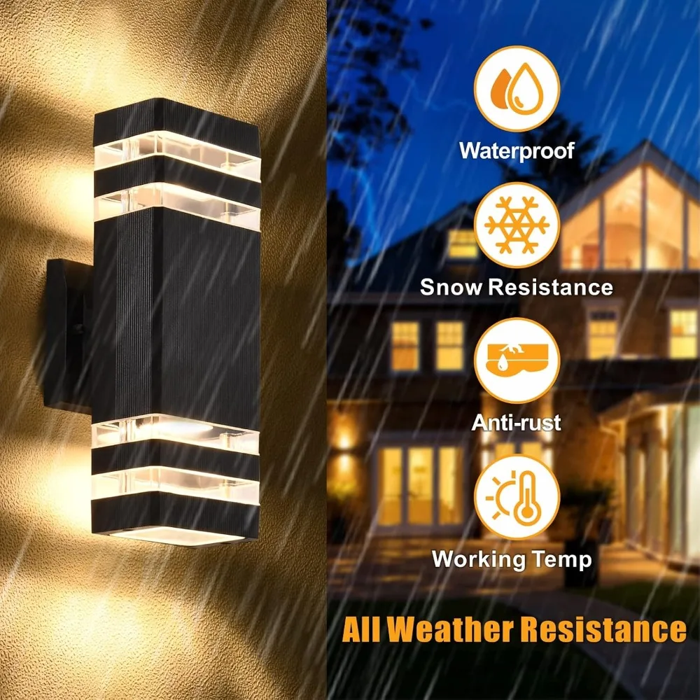 4 Pack Outdoor Wall Lights - Image 2