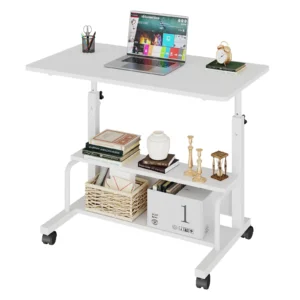 Adjustable Height Mobile  Computer Desk