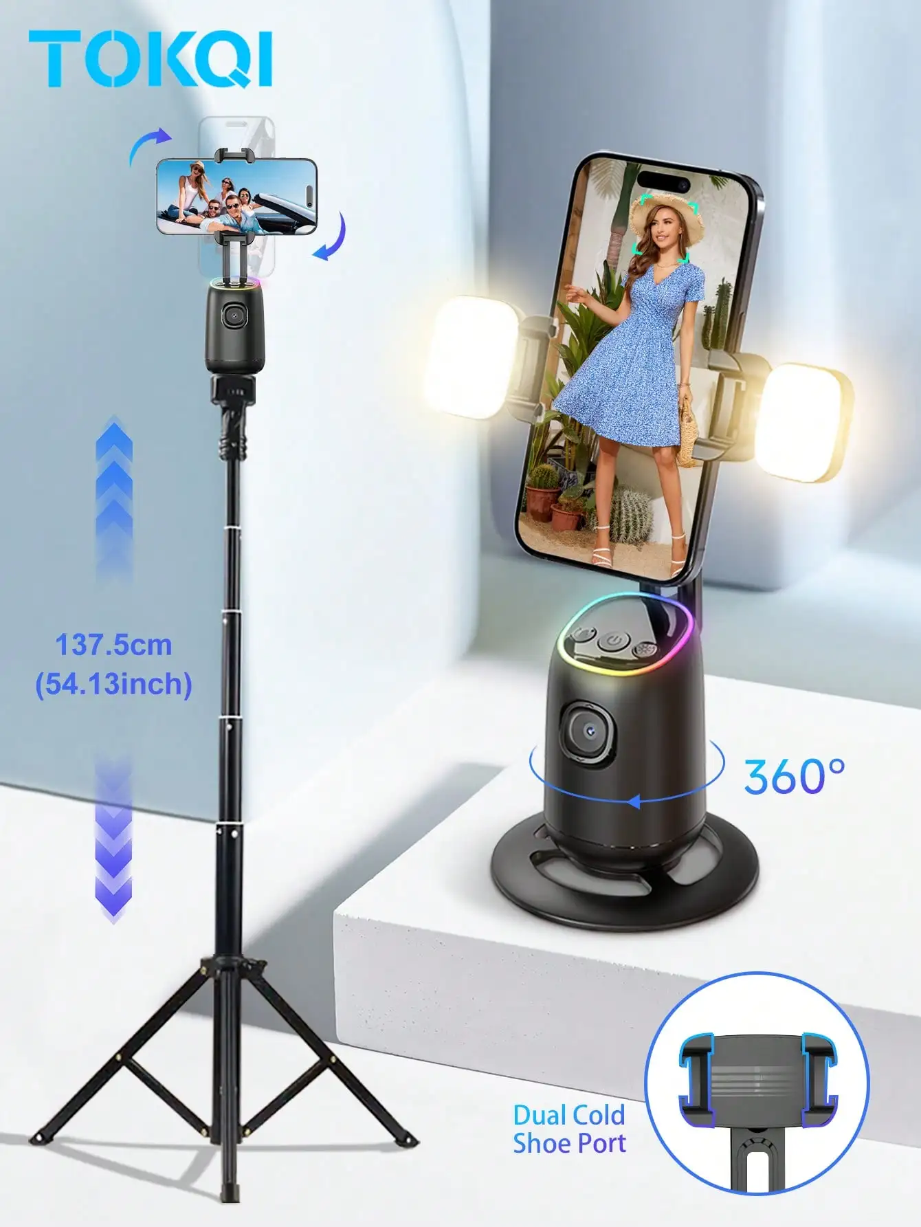 Auto Tracking Phone Gimbal Stabilizer