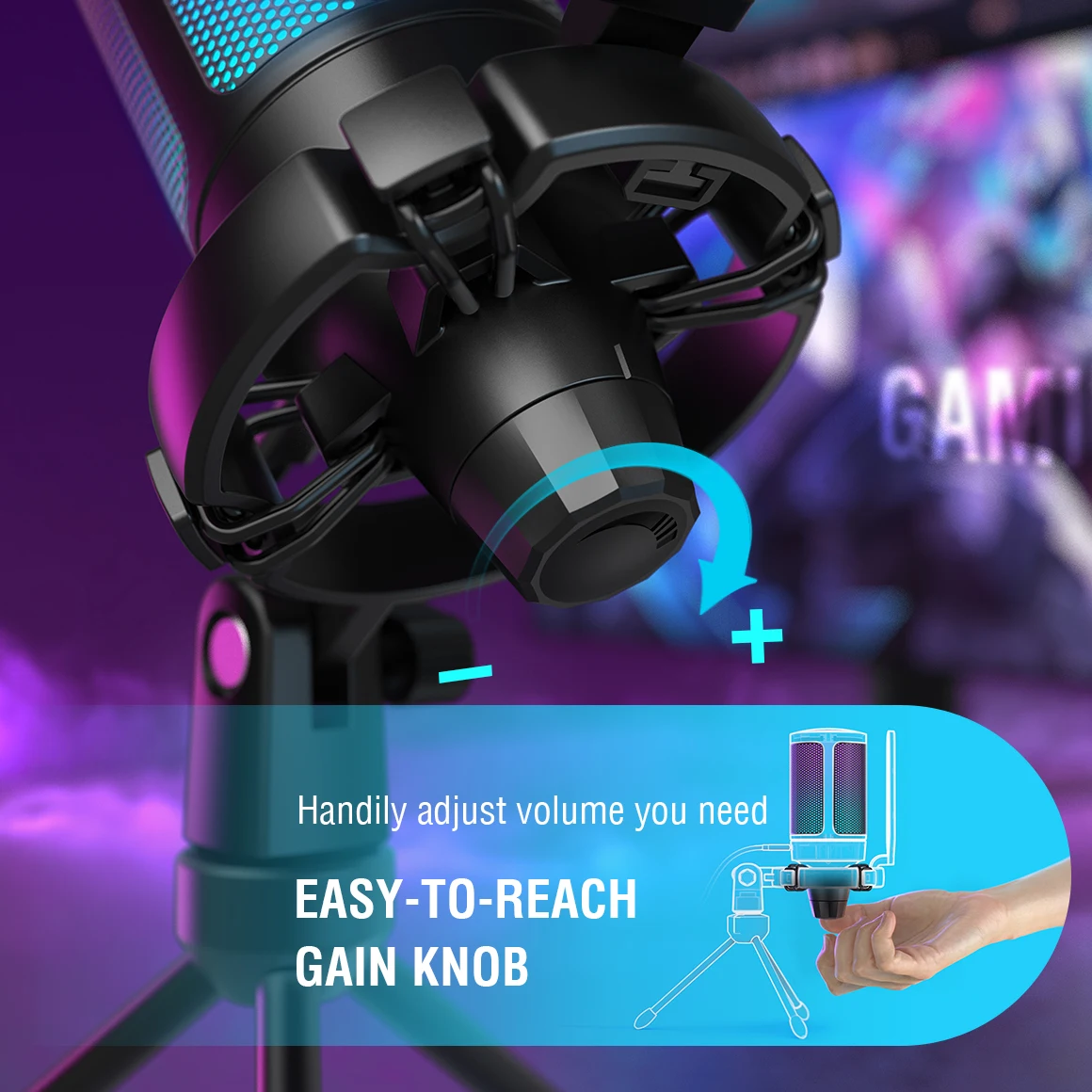 USB Microphone for Gaming/Streaming - Image 2