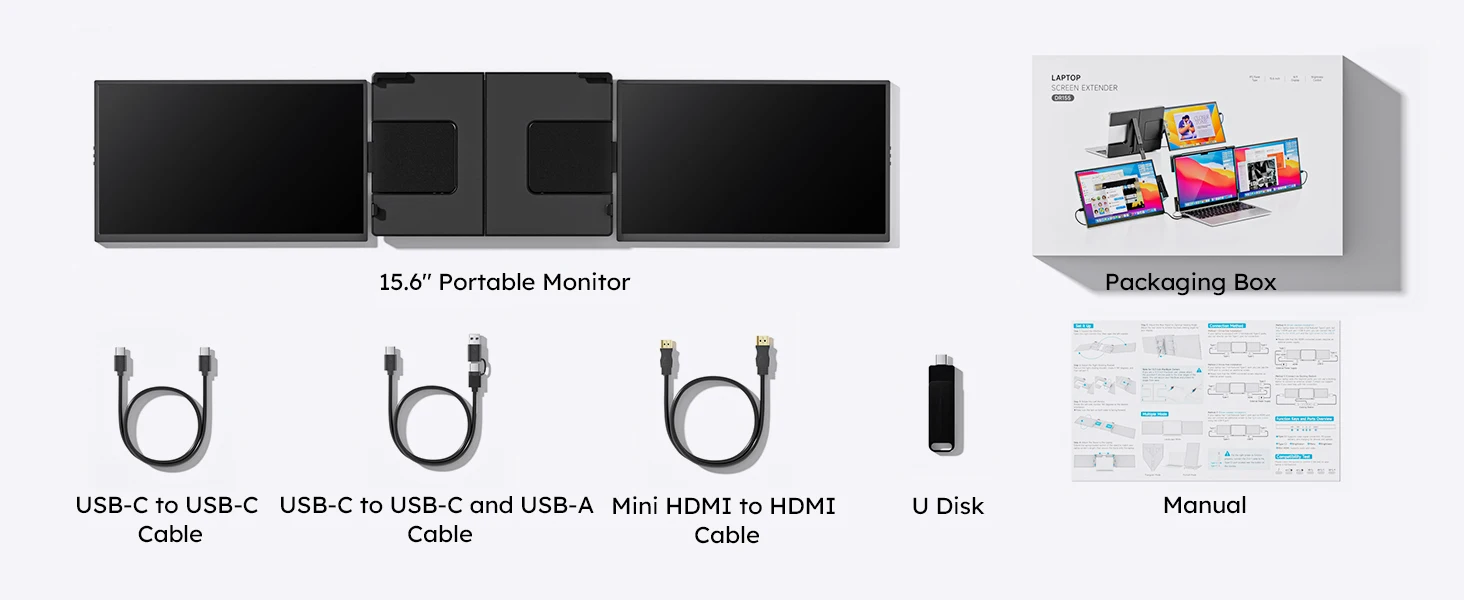 Laptop Triple Screen Extender - Image 3