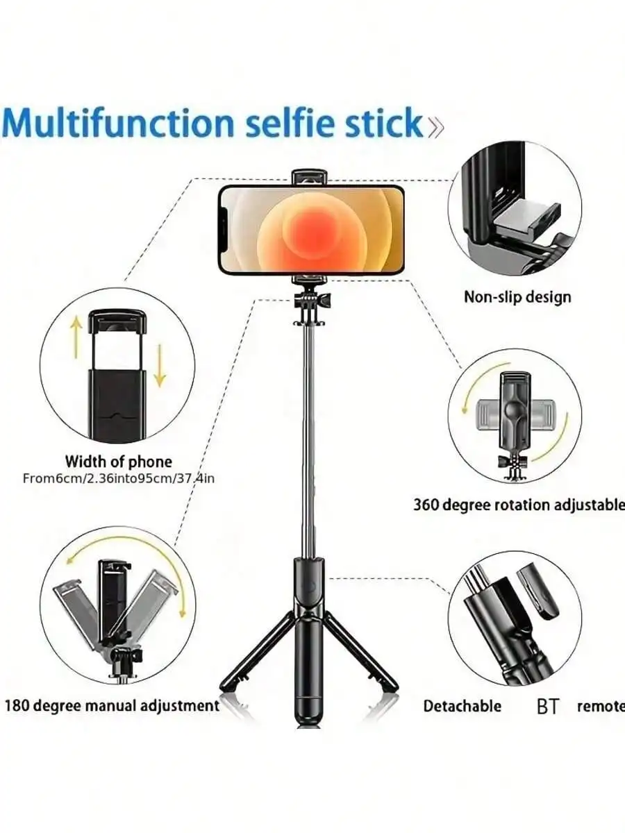 Wireless Selfie Stick /Detachable Remote - Image 3