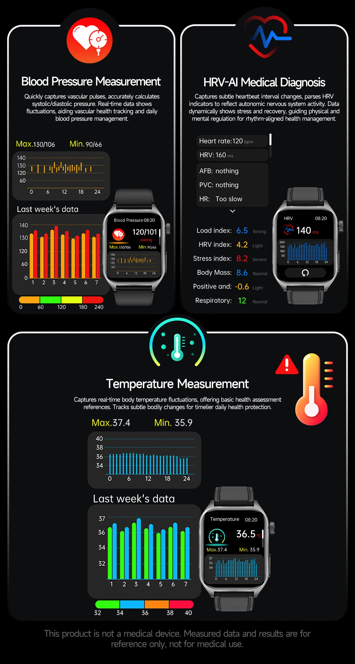 Smart Watch ECG Heart Rate - Image 6